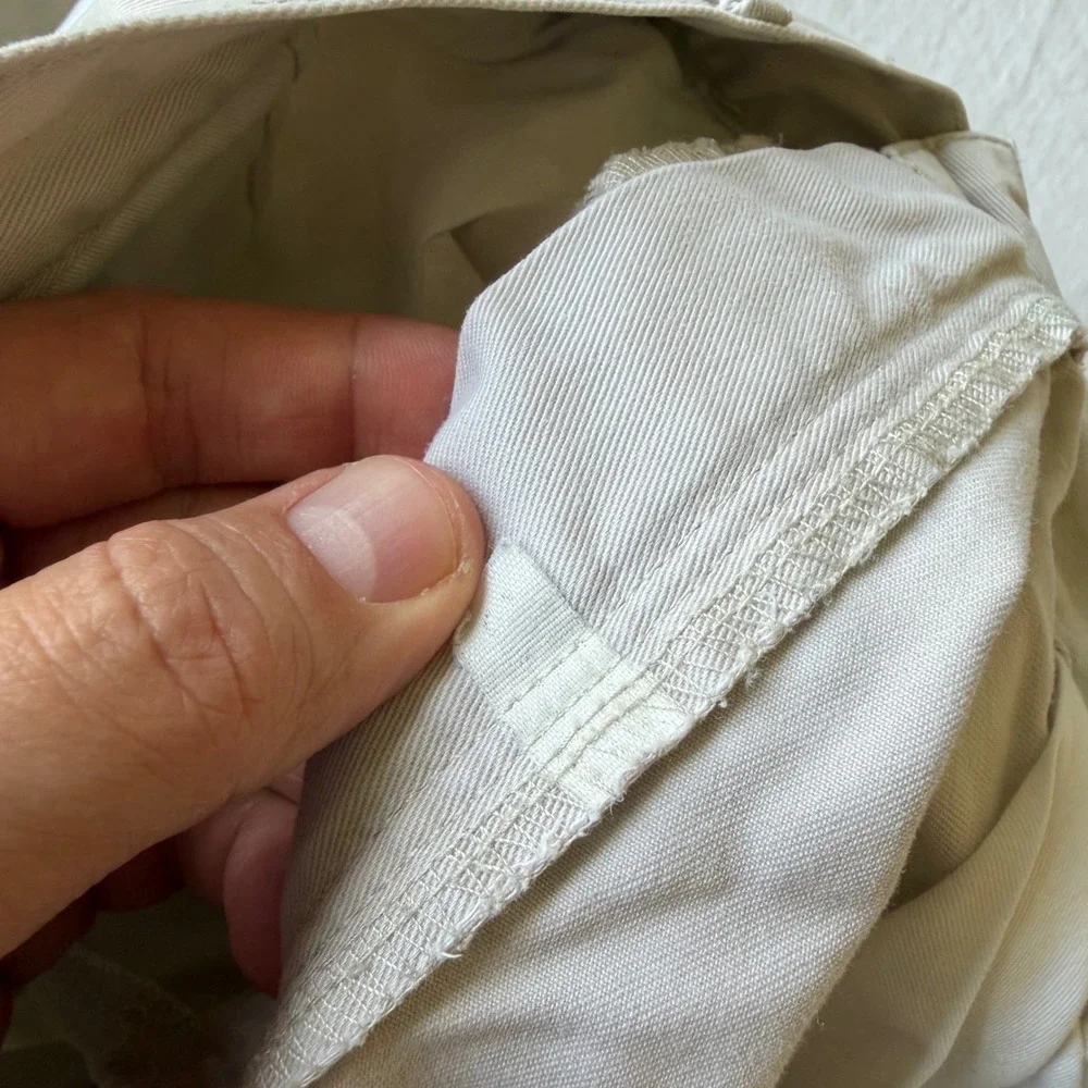 90's Polo Ralph Lauren Andrew Shorts Sz 36 Tan‎ Khaki Pleated Chino 9 Inseam